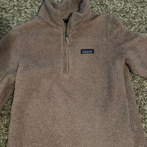 Patagonia Taupe Fleece Quarter-Zip